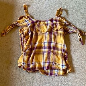 maurices tie shoulder top